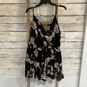 Adorable Black and Gold Romper BNWT